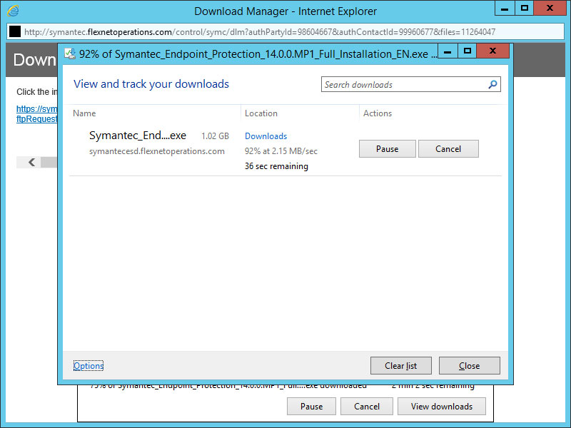 symantec endpoint protection for server