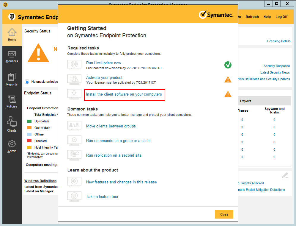reset password for symantec endpoint protection manager reset password for symantec endpoint protection manager