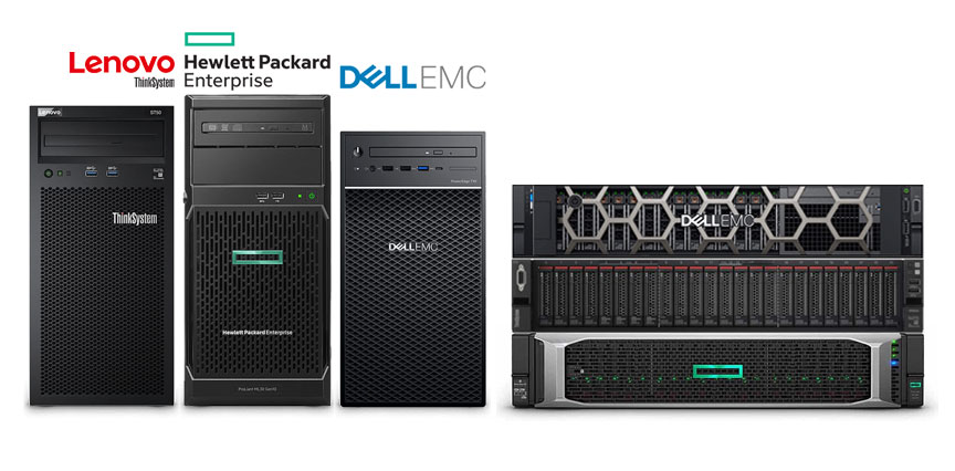 จำหน่าย Rack Server 1U จาก Brand ชั้นนำ Dell Emc, Hpe, Lenovo