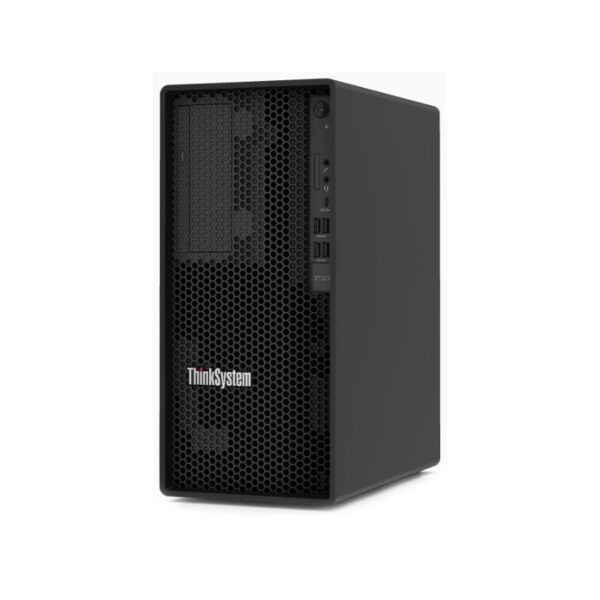 Lenovo-ThinkSystem-ST50-v2-Front-Left, Lenovo ThinkSystem ST50 V2 E-2324G 16GB 4TB (7D8JS0CY00)ม Lenovo ThinkSystem ST50 V2 E-2324G 16GB 2x480SSD, Lenovo ST50 V2 Server E-2324G 16GB 1x480SSD 2x4TB