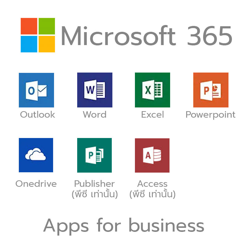 จำหน่าย Microsoft 365 Apps For Business Serverprothai