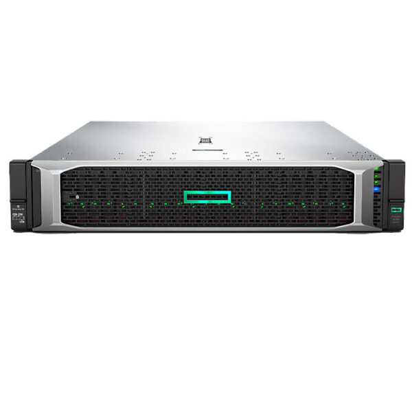 HPE-DL380-Gen10-Front, HPE ProLiant DL380 Gen10 Silver 4210R 32GB 2x1.2TB, HPE Proliant DL380 Gen10 Plus Xeon 4314 32GB 4x480GB, HPE Proliant DL385 Gen10 Plus v2 EPYC 7313 32GB 4x480GB, HPE ProLiant DL380 Gen10 Silver 4208 (P23465-B21)