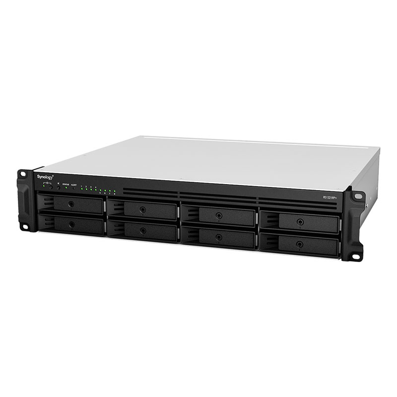 Synology-RS1221RP+-Front-Left, Synology RackStation RS1221RP+ 8Bay (RS1221RPPLUS)