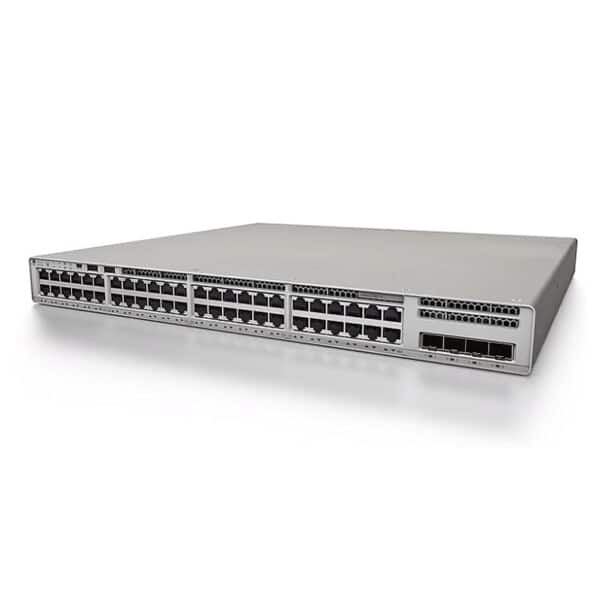 Cisco C9200-24T-E Front Left Cisco Catalyst 9200 24-port data only Switch, Cisco Catalyst 9200L 48-port PoE+ 4x1G, Cisco Catalyst 9200L 48-port PoE+ 4x10G, Cisco Catalyst 9200L 48-port data 4x10G