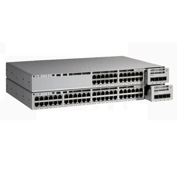 Cisco C9300-24P-E Front Right Stack