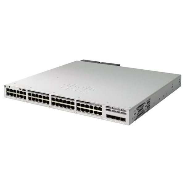 Cisco-C9300L-48P-4X-E-Front-Left, Cisco Catalyst 9300L 48-Port PoE 4x10G Uplink, Cisco Catalyst 9300L 48-Ports PoE 4x1G Uplink
