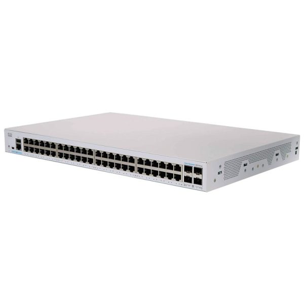 Cisco-CBS250-48T-4G-EU-Front-Left, CBS250 48-port GE PPoE 4x1G SFP, Cisco CBS250 48-port GE 4x1G SFP, Cisco CBS250 48-port GE PoE 4x1G SFP, Cisco CBS250 48-port GE 4x10G SFP+, Cisco CBS250 48-port GE PoE 4x10G SFP+