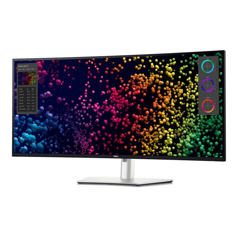 Dell UltraSharp 40 Curved Thunderbolt Hub Monitor U4025QW--FRONT LEFT, Dell UltraSharp 40 Monitor U4025QW