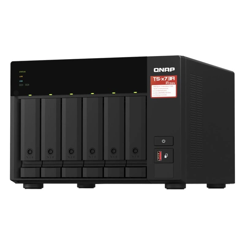 QNAP TS-673A--FRONT RIGHT, QNAP TS-673A-8G